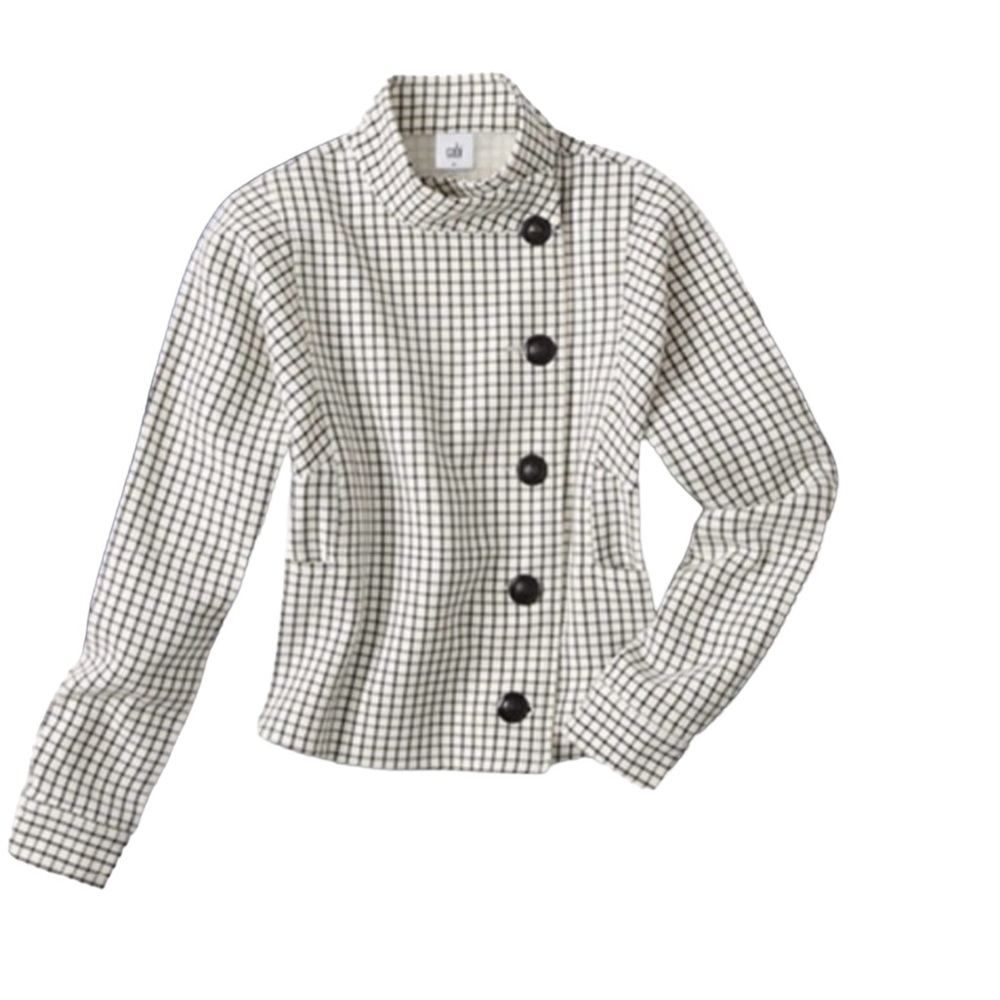 CAbi Windowpane Jacket Small NWT - Picture 3 of 15